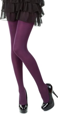 Romartex Womens Colourful Opaque 40 Denier Tights, XL, plum