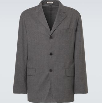 Auralee Cashmere poplin blazer