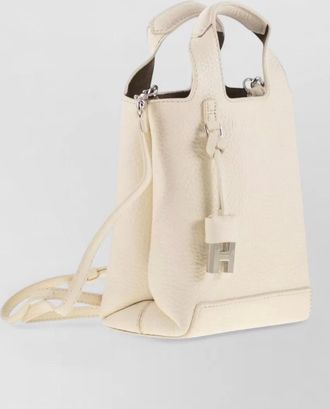 Hogan mini grained leather tote bag