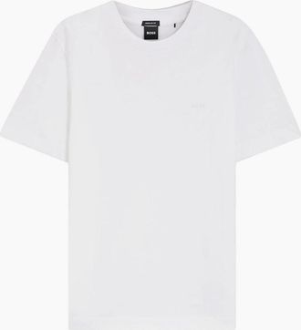 HUGO BOSS Mens BOSS Black Thompson 01 T-Shirt S2-26 100 White - Size: 46