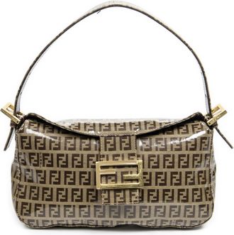 Fendi Fold Over Flap Tote Schoudertas