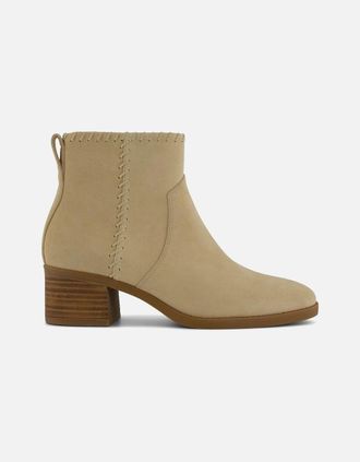 Toms Womens TOMS Delilah Heeled Suede Womens Sand Heeled Ankle Boots - Brown - Size: 4