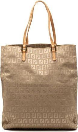 Fendi Pre-owned Bedrukte Shopper - Dames - Vintage Shopper - Bruin - ONE Size - Vintage