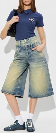 Misbhv Polo With Patch, Womens, Navy Blue