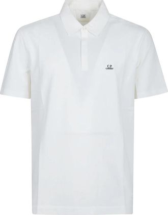 C.P. Company Klassieke Polo Shirt - Heren - Polos - Wit - S - Tops