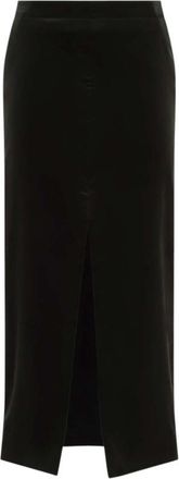 Jil Sander Black Solid Maxi Skirt