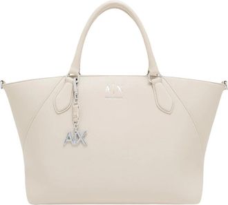 A|X Armani Exchange Shopper Bag - Dames - Shoppers - Wit - ONE Size - Leer - Tassen