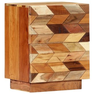 vidaXL Comodino 40x30x50 Cm In Legno Massello Di Recupero - Vidaxl