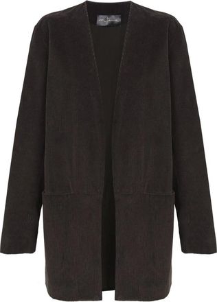 Cortana Eracle- oversized grijs chocolade corduroy americana - Dames - Zomerjassen - Bruin - L - Katoen - Jassen