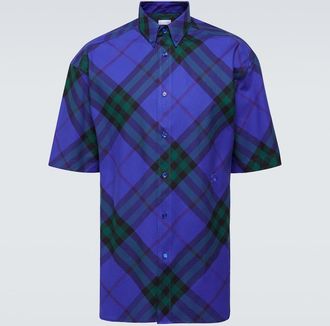 Burberry Burberry Check cotton bowling shirt
