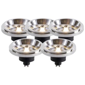 LUEDD Luedd - Set De 5 Bombillas Led Gu10 Ar111 11w 820lm 3000k