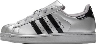 adidas (WMNS) adidas Superstar II Silver Metallic Black LA3779