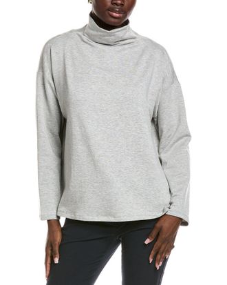 Eileen Fisher Funnel Neck Box Top
