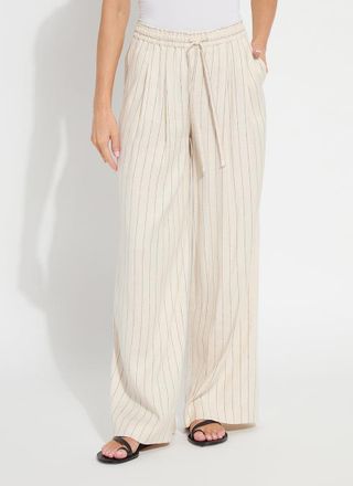 Lyss&eacute; Iria Pleated Drawstring Wide Leg Pant (31 Inseam)