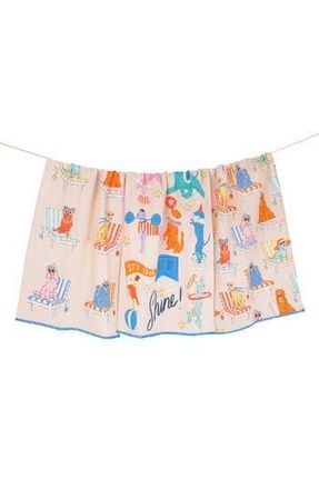 Tiramisu Day To Shine Set of 3 Kitchen Towels in Light Pink/Red/Orange at Nordstrom Rack