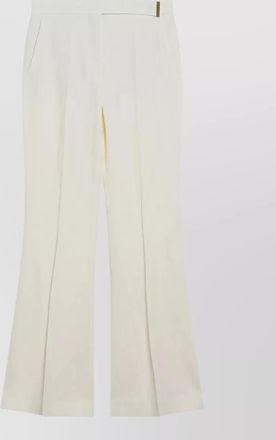 Sportmax flared leg trousers belt loops pockets