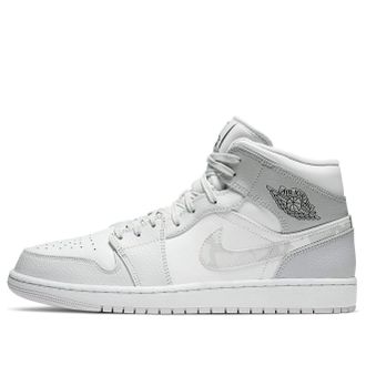 Nike Jordan Air Jordan 1 Mid Swoosh Logo - Grey Camo DC9035-100