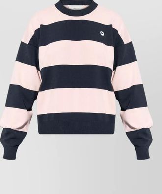 Coperni striped logo-print long-sleeve sweatshirt
