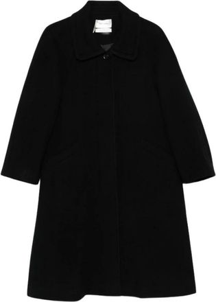 Low Classic Cappotto Mac in Misto Cashmere con Maniche Raglan - - Coats - Donna - Nero - S
