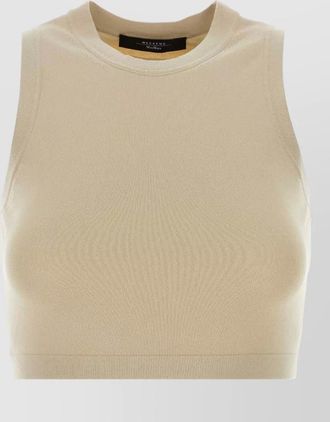 Max Mara viscose knit cropped top