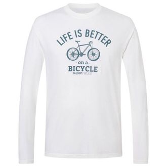 super.natural Better Bike Bio C L/S Merinolongsleeve f&uuml;r Herren | wei&szlig;