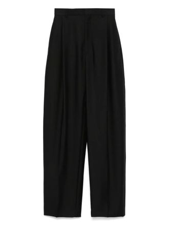 Wardrobe.NYC pleat-detail trousers - Black