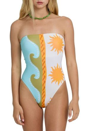 Billabong Sunblind Tully One-Piece Swimsuit in Salt Crystal at Nordstrom, Size X-Large