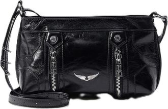 Zadig&Voltaire Cross Body Bags, female, Black, ONE SIZE, Sunny Mood Vintage Patent Bag