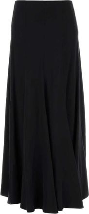 Chlo&eacute; Fluid Maxi Rok - Dames - Maxi Rokken - Zwart - XS - Satijn - Rokken