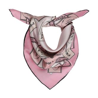 Prada Pocket Scarves, female, Multicolor, Size: ONE SIZE Foulard Stampato 55x55cm