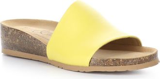 Bos. & Co. Lux Slide Sandal in Lemon Nappa at Nordstrom Rack, Size 10-10.5Us / 41Eu