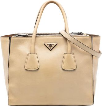 Prada Pre-owned Prada Glace Calf Twin Pocket Double Handle Satchel Ladies SJLI5SX0DYYBD4YH
