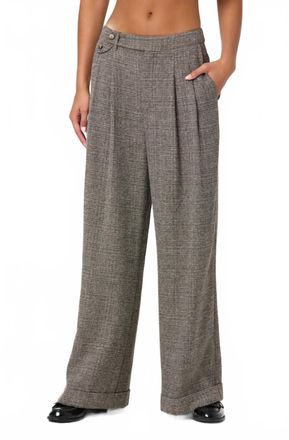 Astr Womens Lanie Pant In Grey Plaid