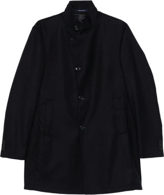 Tagliatore Cappotto con colletto alla coreana - Blu