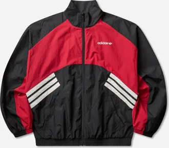 adidas Men s Munich 93 Track Jacket Black / Team Victory Red