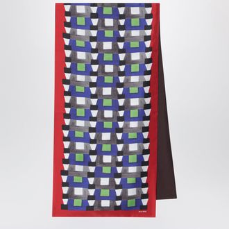 Miu Miu Foulard stampato in seta