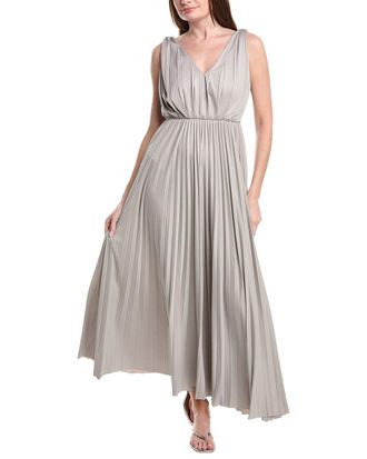 Fabiana Filippi Pleated Jersey Sleeveless Maxi Dress