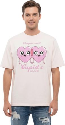 Dsquared2 Light Pink Graphic T-Shirt