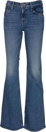 Mother Jinx Flared Jeans - Dames - Flared Jeans - Blauw - W24 - Katoen - Jeans
