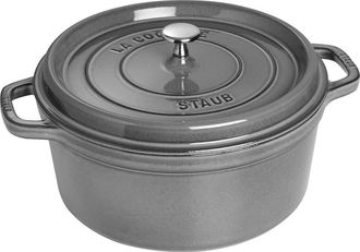 Staub 7-Quart Enameled Cast Iron Dutch Oven in Graphite Grey at Nordstrom