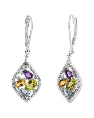 House of Brilliance Haus Of Brilliance Silver Diamond & Clip-Ons Earring