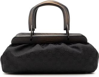 Gucci Pre-owned Gucci GG Canvas Wood Frame Handbag Ladies LBPIIIR72XEVC8VU