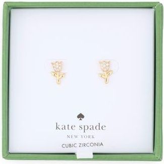 Kate Spade New York mini tulip stud earrings in Purple/Gold at Nordstrom Rack