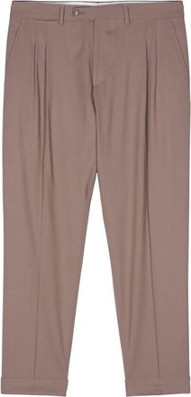 Dell'Oglio Robert tailored trousers - men - Cotton/Spandex/Elastane/Virgin Wool - 32 - Brown