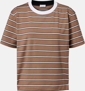 Brunello Cucinelli Striped cotton jersey T-shirt
