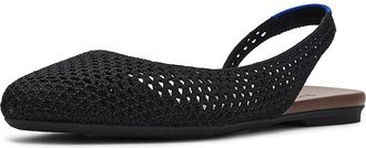 Rothy's The Almond Slingback Womens Slip-on Dress Shoes Black Mesh : 10.5 M, Synthetic
