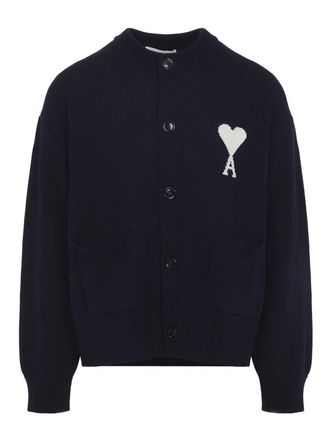 Ami Wool And Cotton Cardigan
