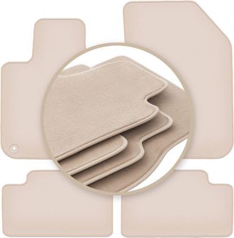 OEM Alfombrillas Premium Beige Para: Peugeot 308 Ii Hatchback 2013
