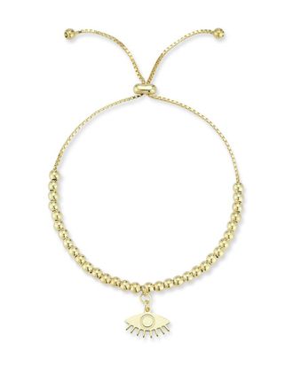 Sphera Milano Dnu 0 Units Sold Sphera Milano 14K Over Silver Beaded Eye Adjustable Bracelet