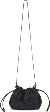 Brunello Cucinelli Borsa trapuntata con coulisse - Nero